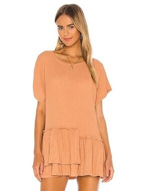 Free People Beach Sz M Marni Textured Short Tunic Beachy Dress
